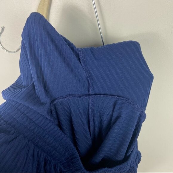 Nordstrom Socialite Wide Leg Blue Pants Loungewear Size Small 2020 Navy‎ Blue S - Picture 8 of 10